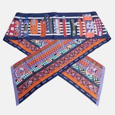 Pre-owned Hermes Hermès Maxi Multicolor Twilly Scarf