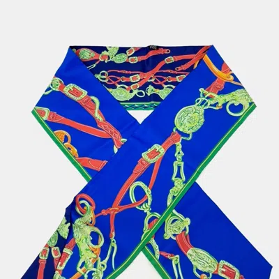 Pre-owned Hermes Maxi Twilly Bandeau In Multi