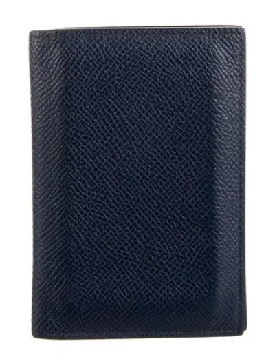 Pre-owned Hermes Mc² Euclide Cardholder In Blue