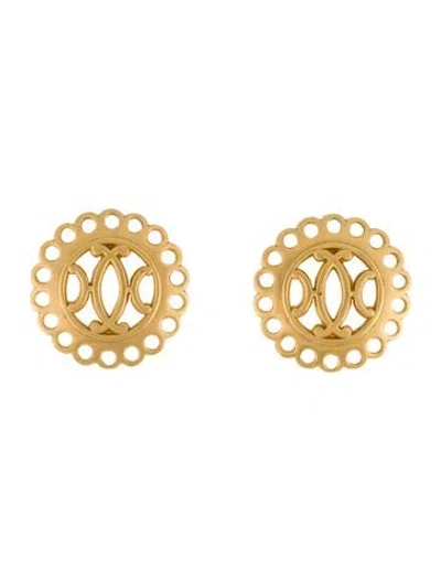 Pre-owned Hermes Medallion Clip-on Earrings In Multi