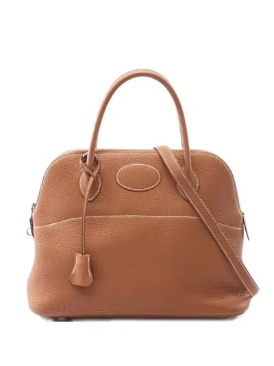 Pre-owned Hermes Medium 2023 Bolide 31 Leather Tote Bag In Brown