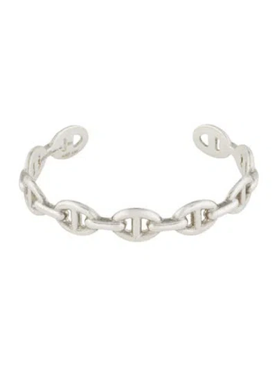 Pre-owned Hermes Medium Chaine D'ancre Cuff, 6.5" In Multi