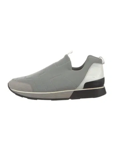 Pre-owned Hermes Medley Sneakers In Grey