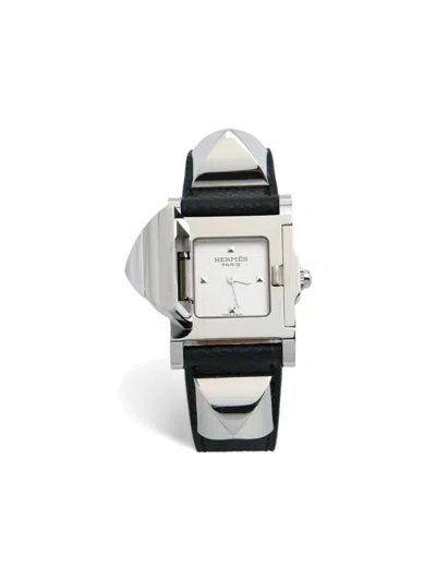 Pre-owned Hermes Medor 23mm In White