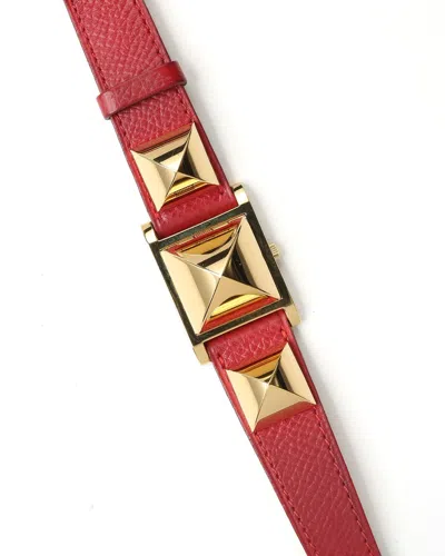 Pre-owned Hermes Hermès Medor 23mm Watch In White