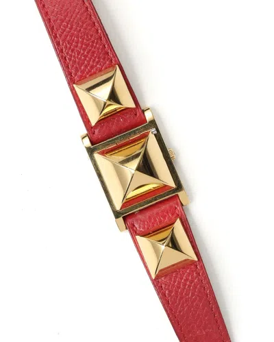 Pre-owned Hermes Hermès Medor 23mm Watch In White
