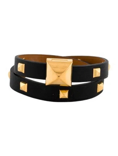 Pre-owned Hermes Medor Infini Clouté Double Tour Wrap Bracelet In Multi