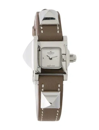 Pre-owned Hermes Médor Mini Watch In Multi