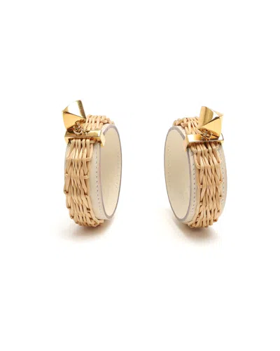 Pre-owned Hermes Hermès Medor Picnic Dangling Earrings In Multi
