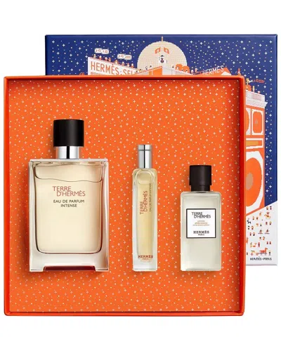 Hermes Hermès Men's 3.3oz Terre D' 3pc Set In Transparent