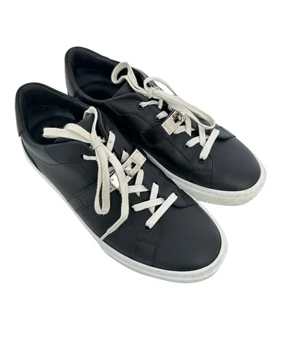 Pre-owned Hermes Hermès Men's Calfskin Leather Day Low-top Sneaker (authentic Pre-loved)
