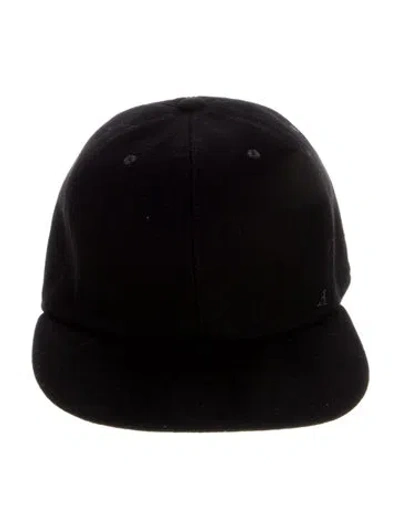 Pre-owned Hermes Men's Cashmere Logo Cap In Black