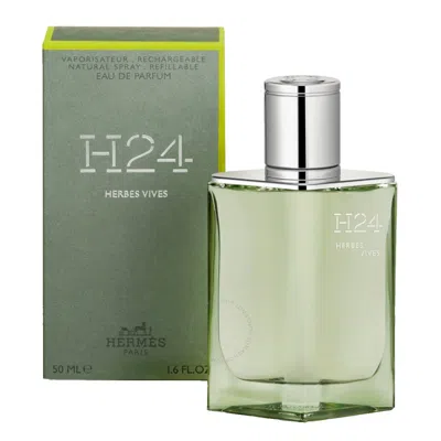 Hermes Men's H24 Herbes Vives Edp Spray 1.7 oz Fragrances 3346130432104 In White