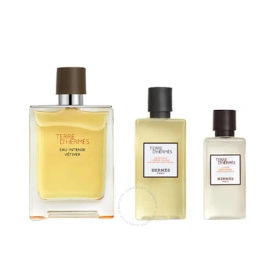 Hermes Men's Terre D' Eau Intense Vetiver Gift Set Fragrances 3346130413073 In N/a