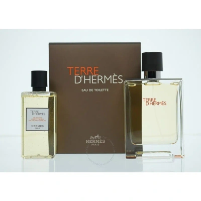 Hermes Men's Terre D' Gift Set Fragrances 3346130010630 In Pink