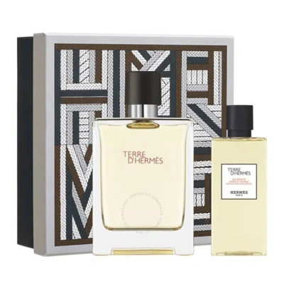 Hermes Men's Terre D' Gift Set Fragrances 3346130417156 In White