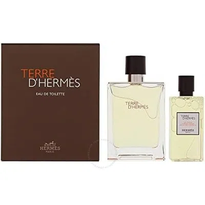 Hermes Men's Terre D' Gift Set Fragrances 3346130434931 In White