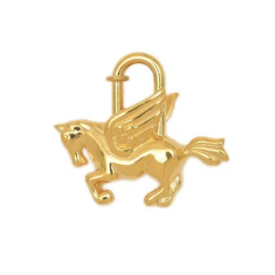 Pre-owned Hermes Metal Handbag Charm () In Gold