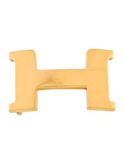 Pre-owned Hermes Metal Mini Constance Buckle In Gold