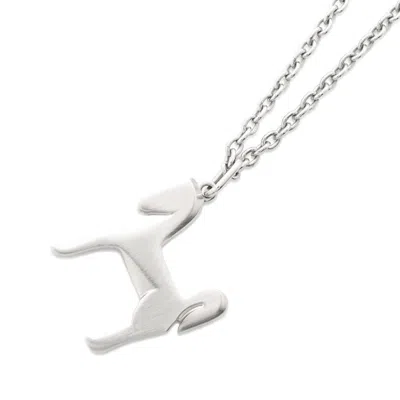 Pre-owned Hermes Metal Necklace () In Silver
