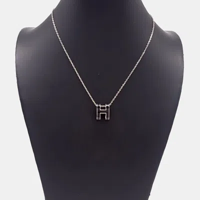Pre-owned Hermes Hermès Metal Pop H Necklace In Multicolor