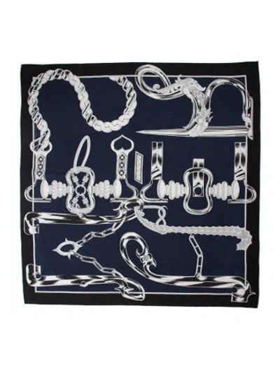Pre-owned Hermes Metallique 100cm Cashmere Shawl In Multi