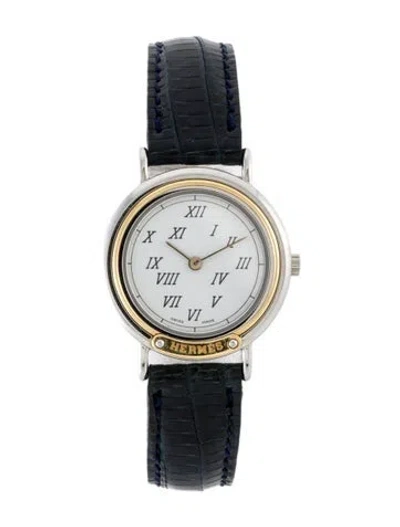 Pre-owned Hermes Meteor Watch, 25mm In Multi