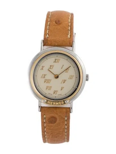 Pre-owned Hermes Meteor Watch In Multi