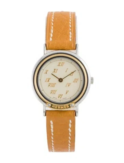 Pre-owned Hermes Meteor Watch In Multi