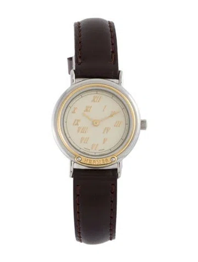 Pre-owned Hermes Meteor Watch In Multicolor