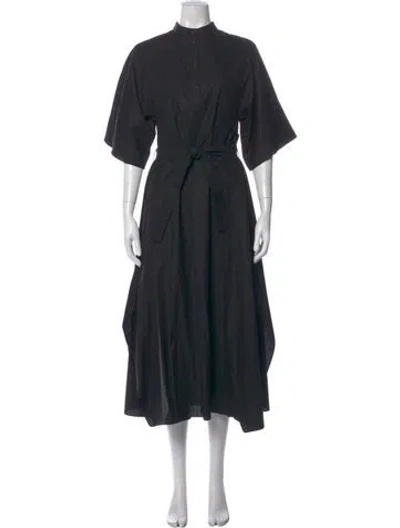 Pre-owned Hermes Midi Length Dress In Black