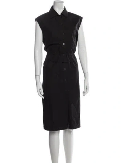 Pre-owned Hermes Midi Length Dress In Black