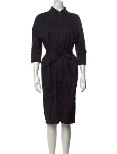 Pre-owned Hermes Midi Length Dress In Black