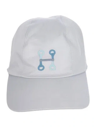 Pre-owned Hermes Miles H Mors Cap In Blue