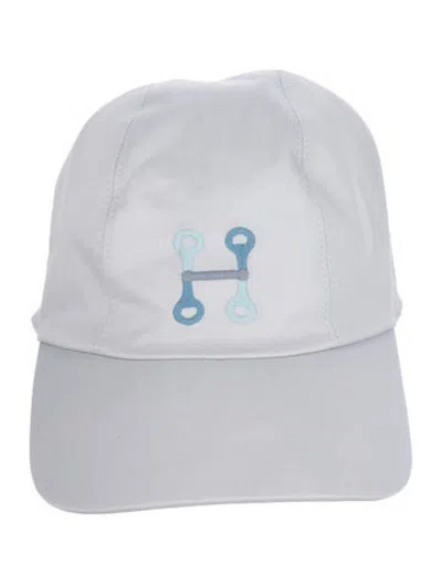 Pre-owned Hermes Miles H Mors Cap In Blue