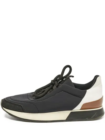 Pre-owned Hermes Miles Leather Sneakers