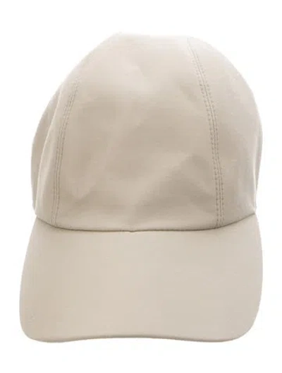 Pre-owned Hermes Miles Signature Cap In Neutrals