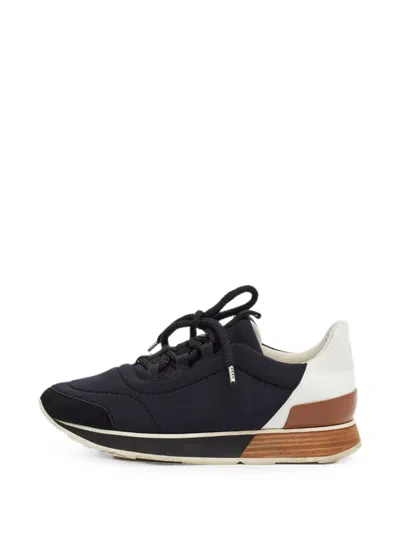 Pre-owned Hermes Miles Sneakers In Black