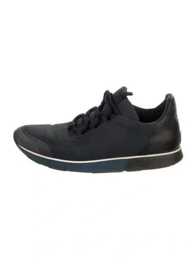Pre-owned Hermes Miles Sneakers In Blue