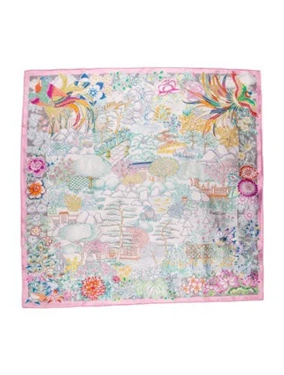Pre-owned Hermes Mille Feuilles De Soie Double Face Silk Scarf W/ Tags In Multi