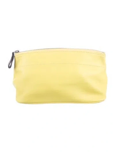Pre-owned Hermes Milo Tohubohu Pm Pouch In Yellow
