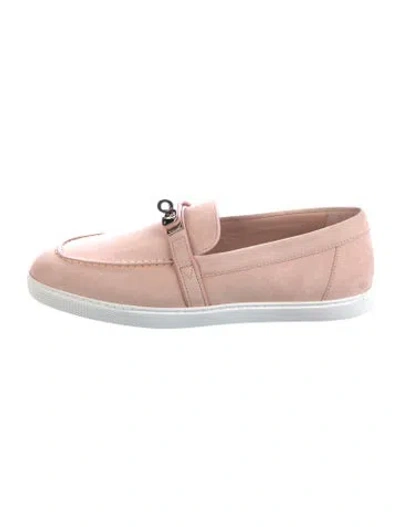 Pre-owned Hermes Mind Sneakers In Pink