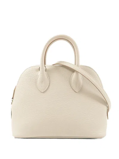Pre-owned Hermes Mini Bolide Shoulder Bag In Neutral