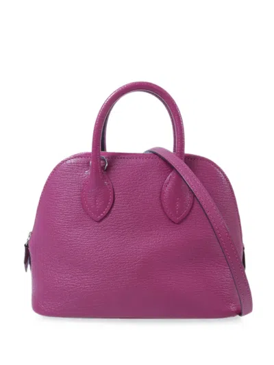 Pre-owned Hermes Mini Bolide Tote Bag In Pink