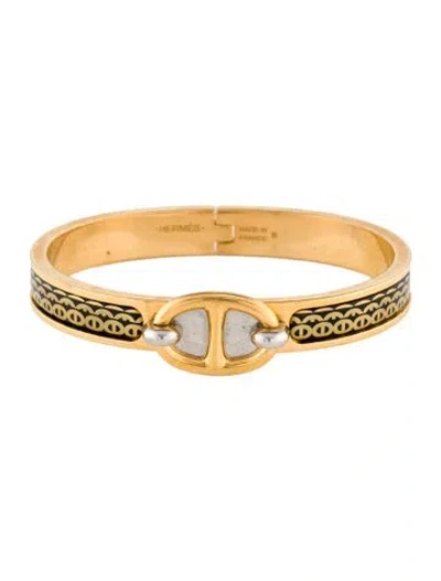 Pre-owned Hermes Mini Clic Chaine D'ancre Bracelet, 6.25" In Multi