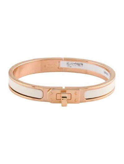 Pre-owned Hermes Mini Clic Kelly Bangle, 6.25" In Multi