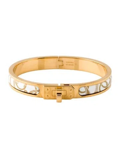 Pre-owned Hermes Mini Clic Kelly Bangle Bracelet, 6.25" In Multi