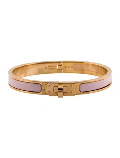 Pre-owned Hermes Mini Clic Kelly Bracelet, 6.75" In Multi