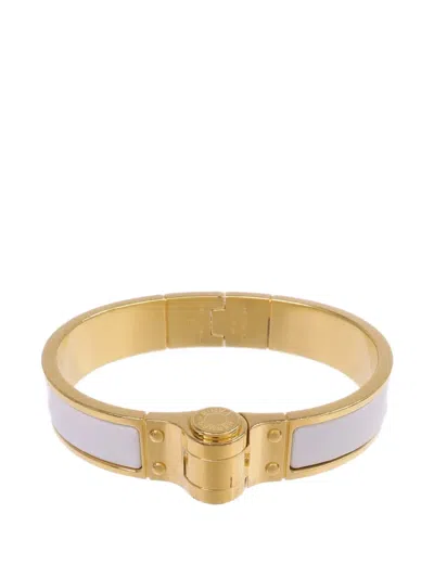 Pre-owned Hermes Mini Clic Kelly Bracelet In Gold
