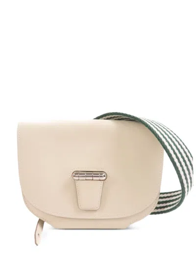 Pre-owned Hermes Mini Convoyeur Shoulder Bag In Neutral